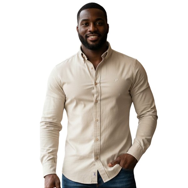 Camisa Manga Longa Okan Western Bege