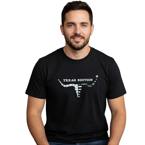 Camiseta Texas Edition Preta Long
