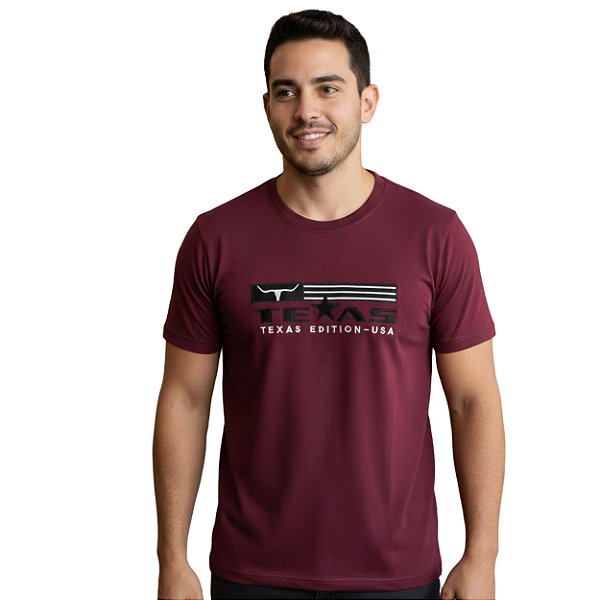 Camiseta Texas Edition Vinho