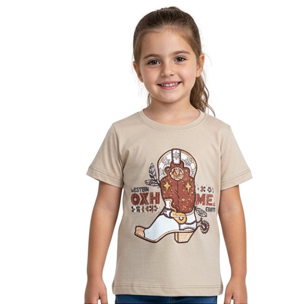 T-shirt Infantil Bota Ox Horns