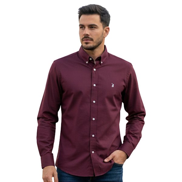Camisa Manga Longa Austin Western Vinho