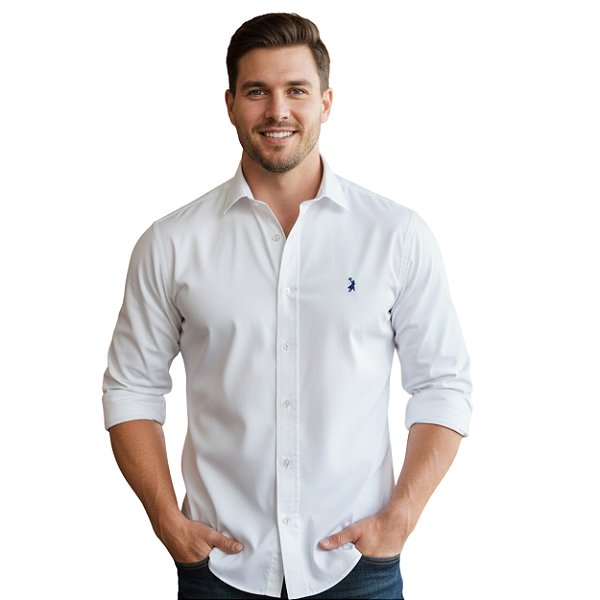 Camisa Manga Longa Austin Western Branca