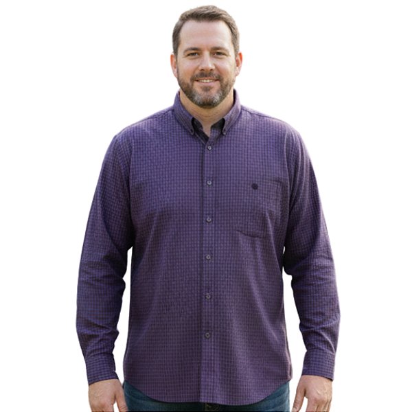 Camisa Manga Longa Country Way Xadrez Roxo