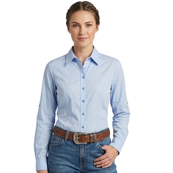 Camisa Manga Longa Azul