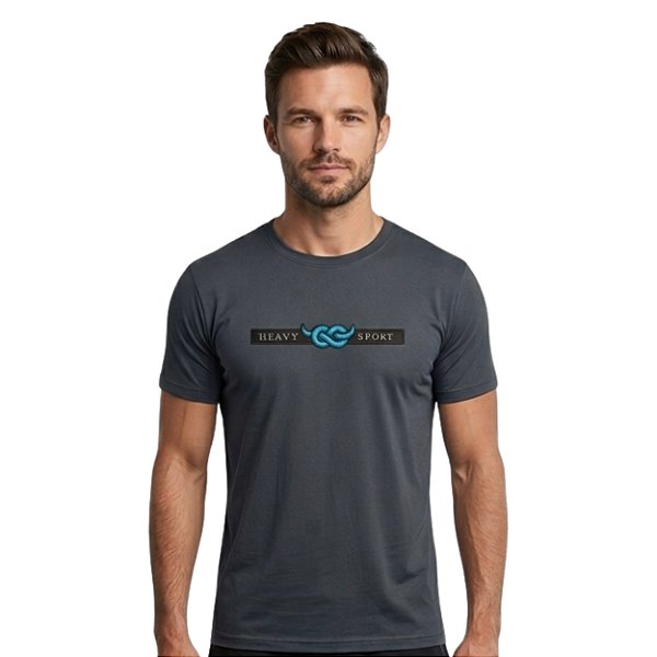 Camiseta Bordada Bull Roper Grafite