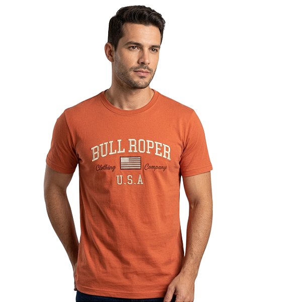 Camiseta Bordada Bull Roper Telha