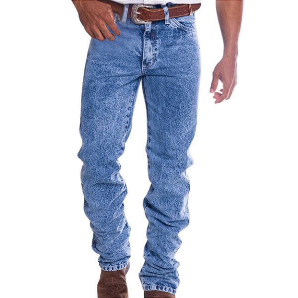 Calça Marmorizada Bordada Os Boiadeiros