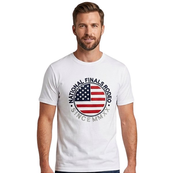 Camiseta Bordada NFR Branca