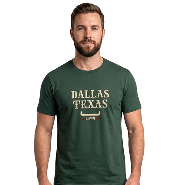 Camiseta Bordada NFR Verde