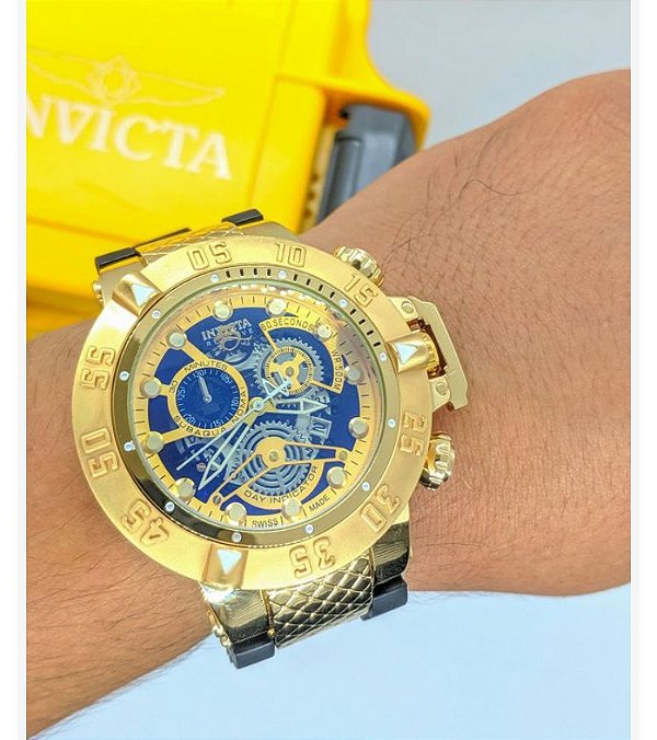 Relógio invicta subaqua azul Clearance
