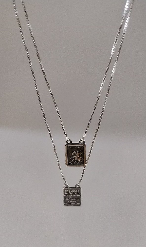 Escapulário de São Jorge PRATA 925