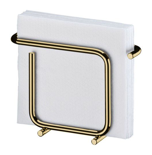 Porta Suporte Guardanapos Pequeno Aço Dourado Ouro - 1192DD Future