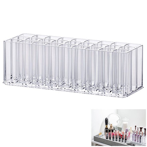 Porta Batom Pincel Gloss Organizadora Maquiagem Acrílica - 1196 Paramount