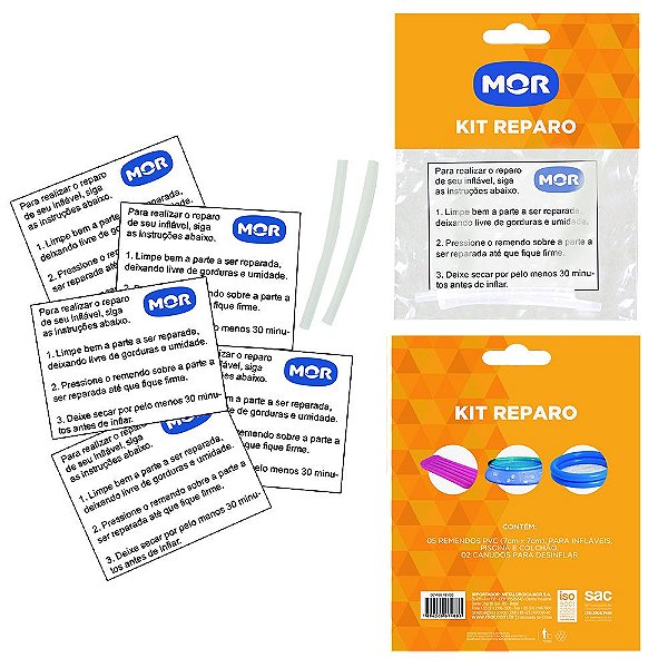 Kit De Reparo Para Infláveis Colchão Piscina Boias Pvc - Mor