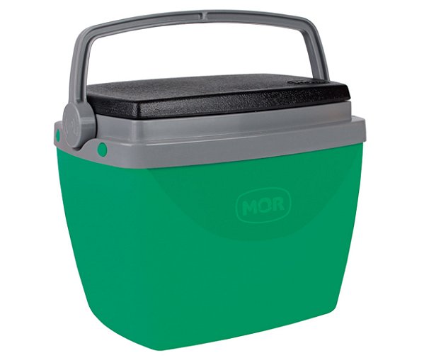 Caixa Térmica Cooler 6L Com Alça Porta Copos Bebidas Alimentos - Mor - Verde