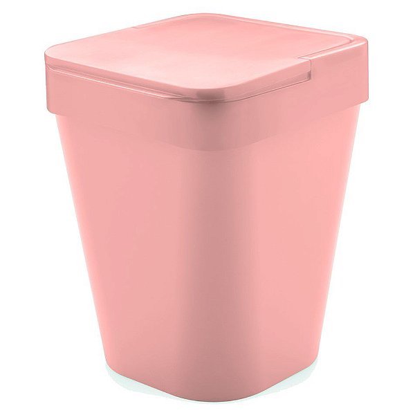 Lixeira Izzy 5 Litros Cozinha Pia Lavabo Banheiro - LX 115 - Ou - Rosa