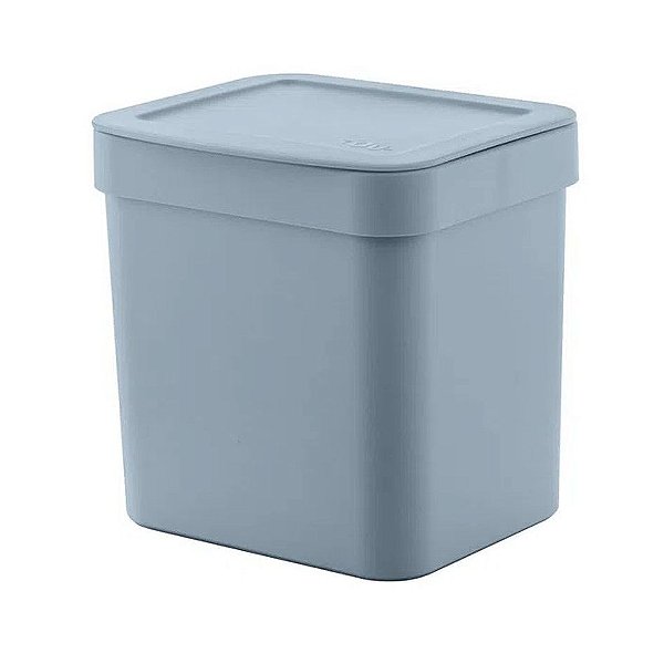 Lixeira Trium 4,7 Litros Cozinha Banheiro Lavabo Casa - LX 505 Ou - Azul Glacial