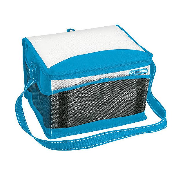 Bolsa Térmica Cooler 12 Litros Tropical Bebidas e Alimentos - Soprano - Azul