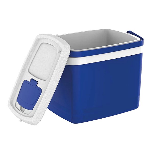 Caixa Térmica Cooler Tropical 32 Litros Bebidas e Alimentos - Soprano - Azul