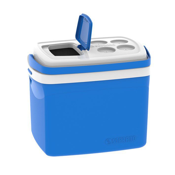 Caixa Térmica Cooler Tropical 32 Litros Bebidas e Alimentos - Soprano - Azul