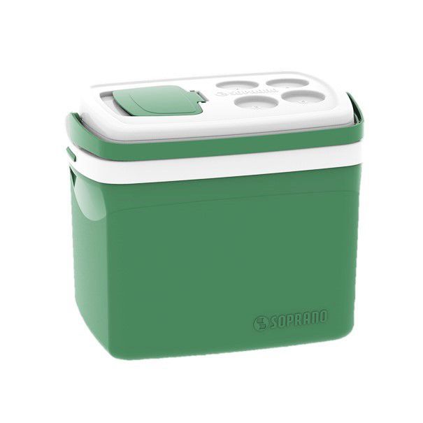 Caixa Térmica Cooler Tropical 32 Litros Bebidas e Alimentos - Soprano - Verde