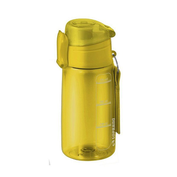 Garrafa Squeeze 550 ml com infusor Fitness Chá Água - Soprano - Amarelo