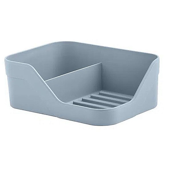 Suporte Organizador Pia Duplo Porta Detergente Bucha Cozinha Trium - OP 505 Ou - Azul Glacial