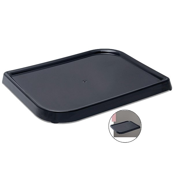 Bandeja Travessa Retangular Decorativa Multiuso Pia Banheiro Lavabo Preto - BB 4110 Ou