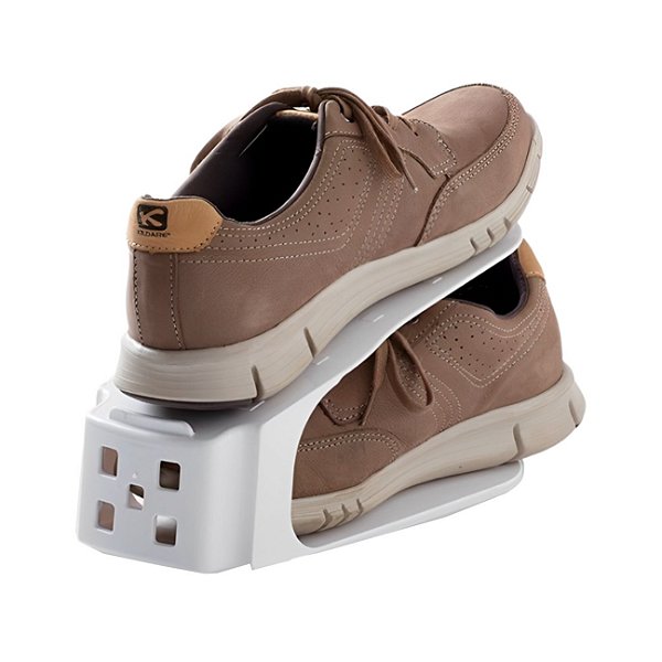 Kit 6 Organizador De Sapatos Tênis Saltos Rack Armário Branco - Paramount