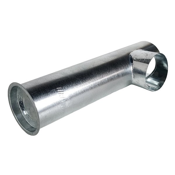 Joelho Para Chaminé Galvanizado Para Fogão A Lenha 115mm - 318 Hedlund