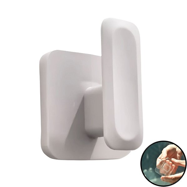 Gancho Multiuso Porta Toalha de Parede Com Adesivo Bege - Eleve GPE100BGF Ou