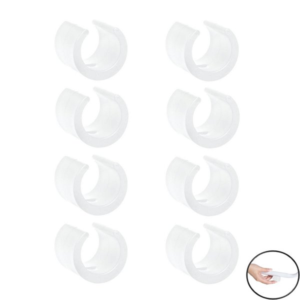 Kit 8 Peças Proteção Para Pés Cadeiras 22,22mm Redondo Branco - 2309 Mor