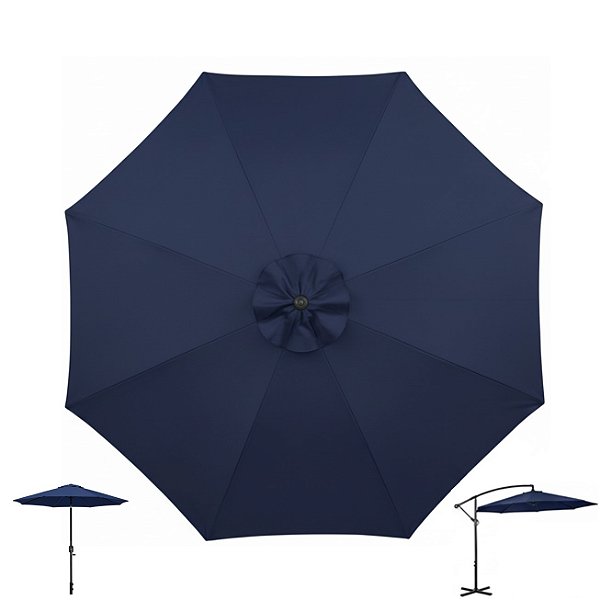 Cobertura Para Ombrelone 3 Metros de 8 Hastes Capa Reposição Tecido AZUL - AMZ