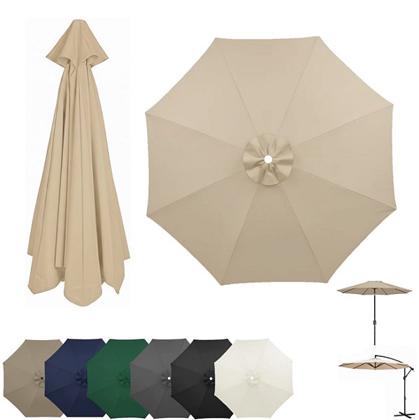 Cobertura Para Ombrelone 3 Metros de 8 Hastes Reposição Capa Tecido - AMZ