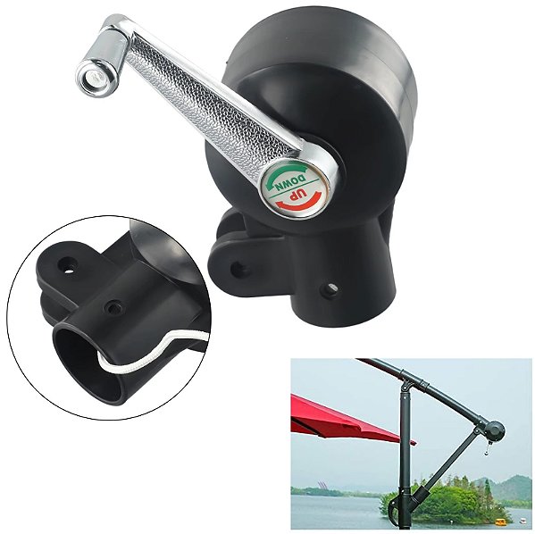 Manivela Para Ombrelone Lateral Banana Carretilha peça Reposição- AMZ