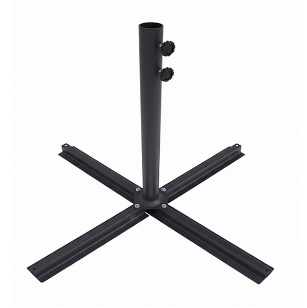 Kit Suporte Base Cruz + Haste Central Reposição Ombrelone Lateral 3m 2,7m 2,5m - AMZ