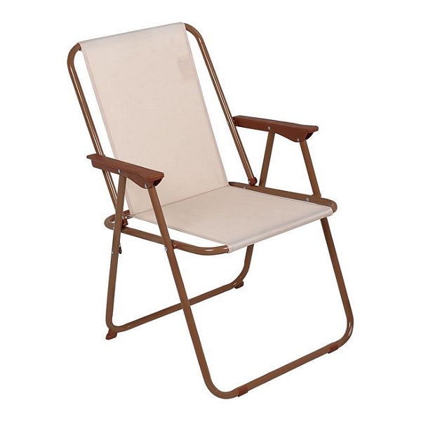 Cadeira Alta Dobrável de Ferro Spring Camping Piscina - 28800 Belfix