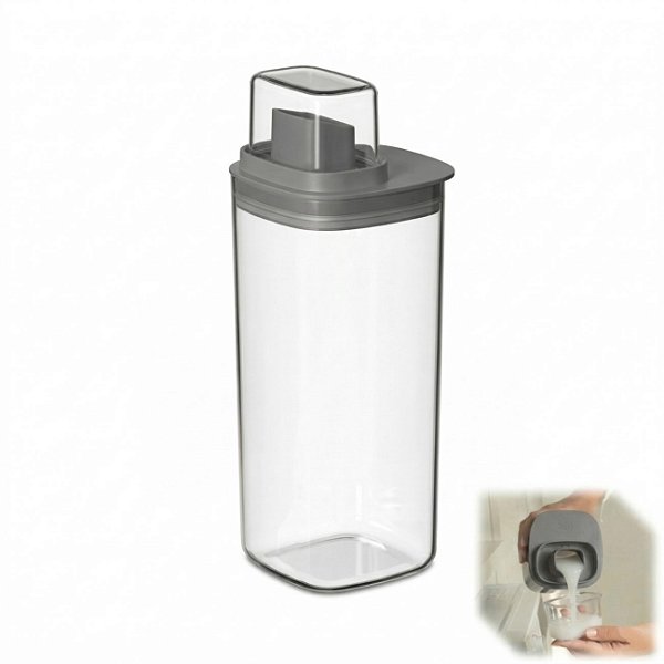 Dispenser Sabão Líquido Dosador 1,5 Litros Flow Lavanderia Chumbo - DFW400CHF Ou