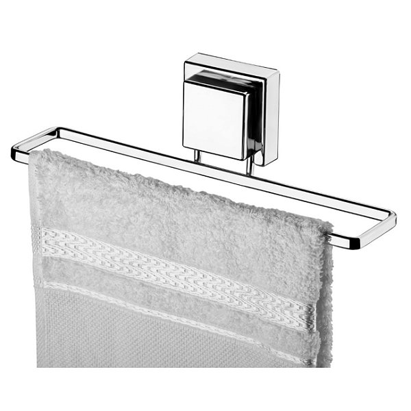 Suporte Porta Toalha Toalheiro 25cm Cromado Com Adesivo Parede Banheiro - 103 Future