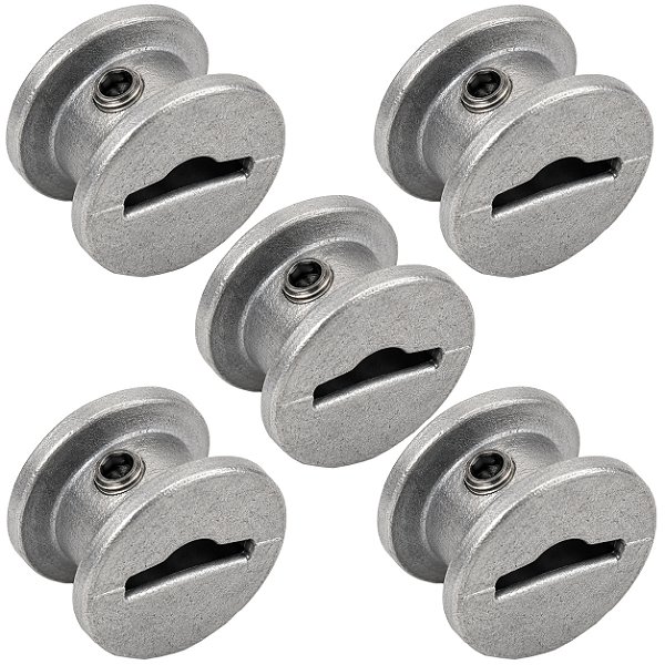 Kit 5 Roldana Móvel Para Espeto Rotativo Com Parafuso - 167 Matrinox