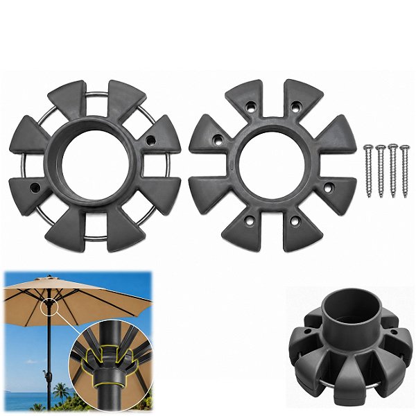 Coroa Castanha Conector de Varetas Reparo Para Ombrelone 8 Hastes Guarda Sol Ombrelone - AMZ