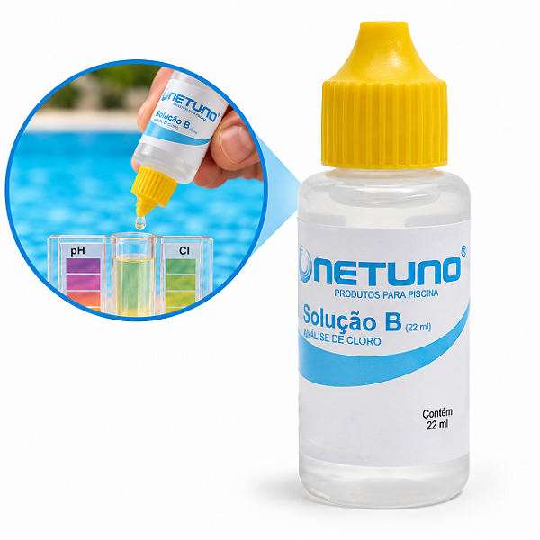Solução B para Análise de Cloro Livre em Piscinas 22ml - 324 Netuno