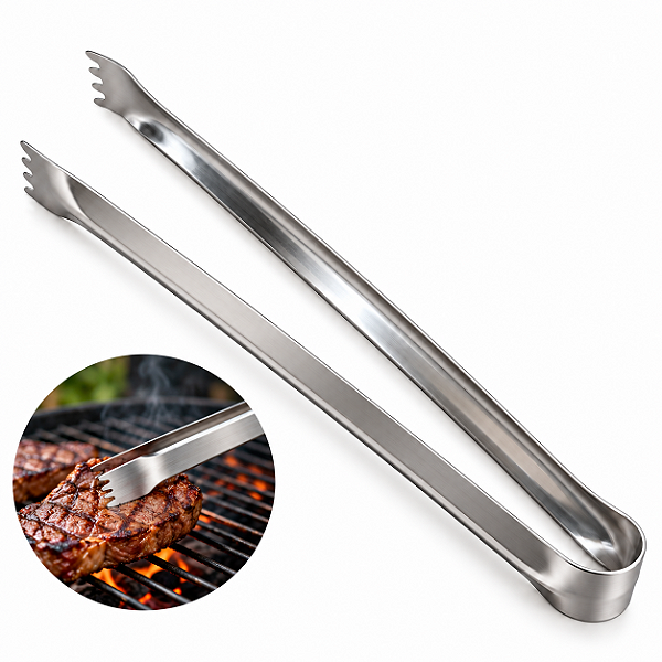 Pegador de Carne Pinça Para Churrasco Carne Inox 44cm - 173 Matrinox