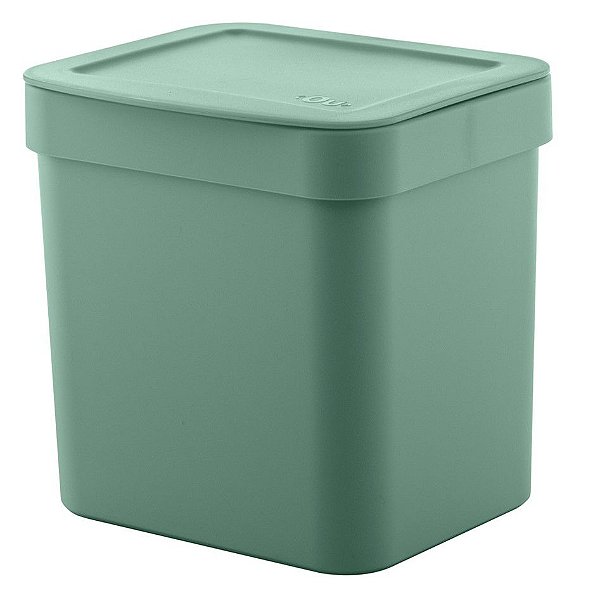 Lixeira Trium 2,5 Litros Porta Cesto De Lixo Cozinha Pia - LX 500 Ou - Verde Menta