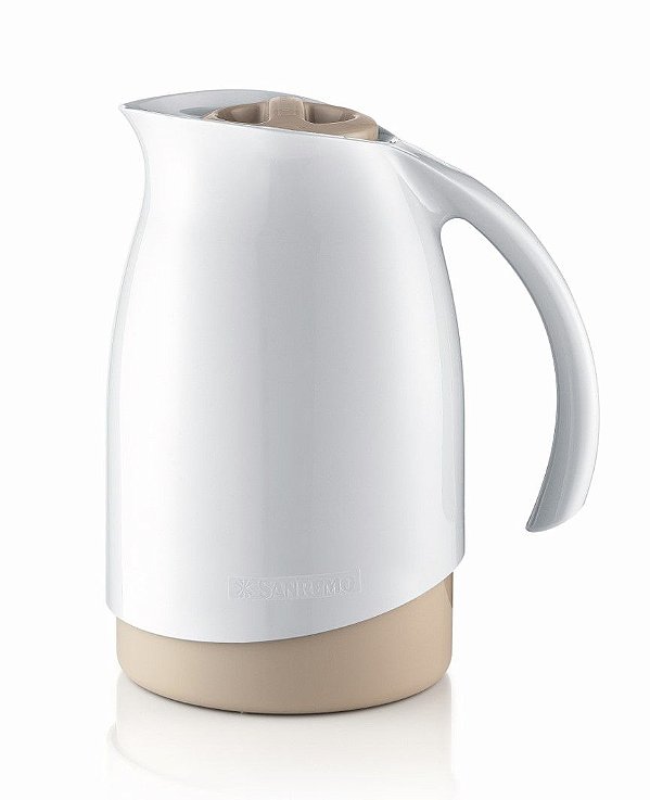 Bule Térmico Cuidar 700ml Garrafa Para Café Chá Leite - Sanremo - Branco