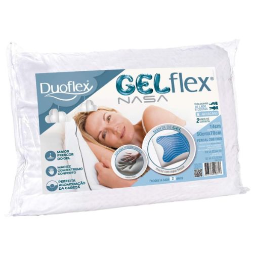 Travesseiro Duoflex Gelflex Nasa 50x70x14