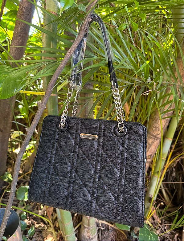 🖤 Bolsa Preta Classic Chain