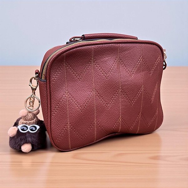 Bolsa Charmy Brown vinho