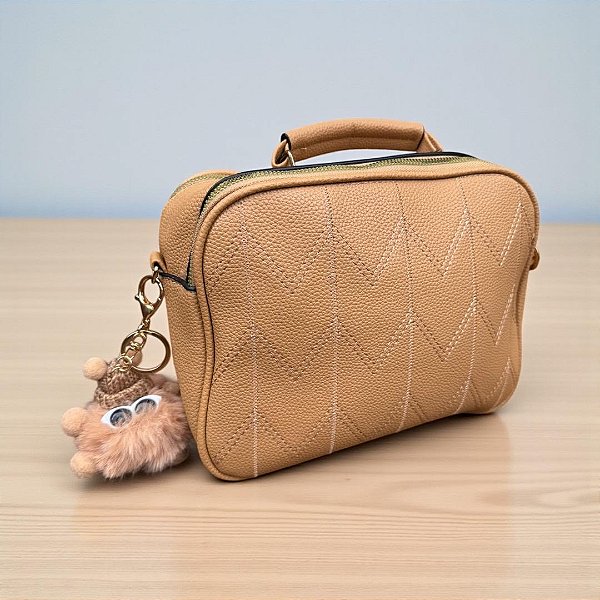 Bolsa Charmy Brown bege claro