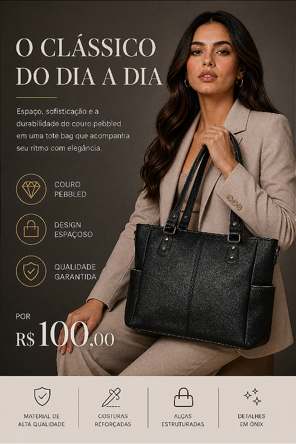 Bolsa Noir Everyday Tote